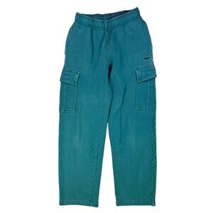 Aritzia TNA | Aqua Blue Mega Fit Cargo Cozy Fleece Pants | Size XXS